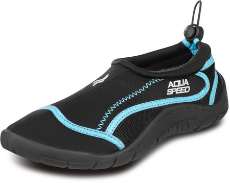 Aqua Shoe with welt 28C - black-blue