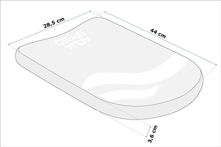 Deska do pływania Aqua Speed Senior 44 cm - granatowa 