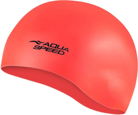 High-stretch silicone swim cap Aqua Speed Mono 32 - red