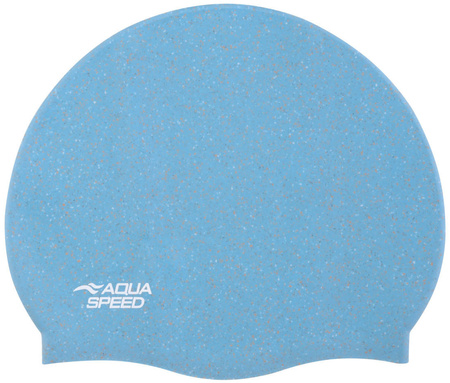 Recycled silicone swim cap Aqua Speed Reco 02 - blue