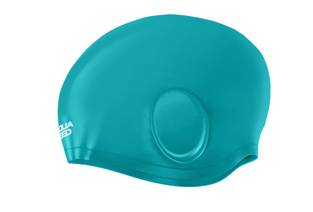 Duży czepek pływacki na uszy Aqua Speed Ear Cap Volume 11 - zielony 