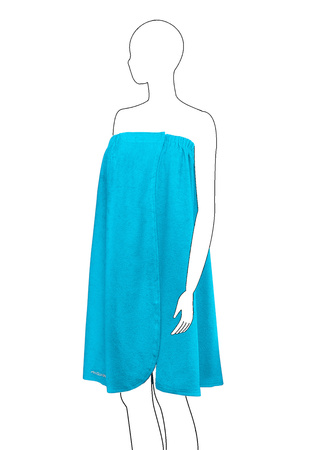 Bath Towel Tunic for Sauna Pareo AQUA SPEED - blue