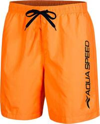 Men's swim shorts with mesh Aqua Speed Owen 75 - orange