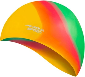 Multicolor silicone swim cap Aqua Speed Bunt 49 