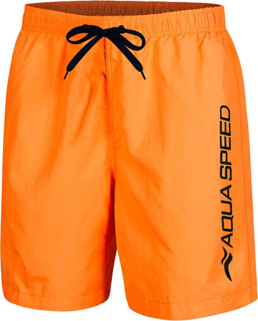 Men's swim shorts with mesh Aqua Speed Owen 75 - orange