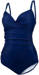 Vivian 10 modeling swimsuit with cups - navy blue