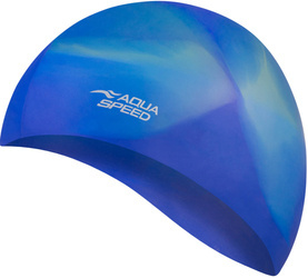 Multicolor silicone swim cap Aqua Speed Bunt 57