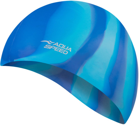 Multicolor silicone swim cap Aqua Speed Bunt 64