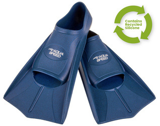 Short swim fins from recycled materials Aqua Speed Training Reco 10 - navy 