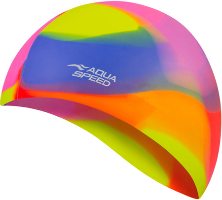 Multicolor silicone swim cap Aqua Speed Bunt 75