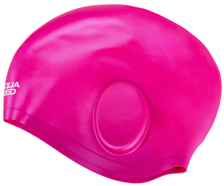 Big silicone swim cap Aqua Speed Ear Cap 03 - pink 