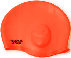 Czepek pływacki na uszy Aqua Speed Ear Cap Comfort 75 - pomarańczowy 