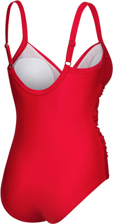 Vivian 31 modeling swimsuit with cups - red