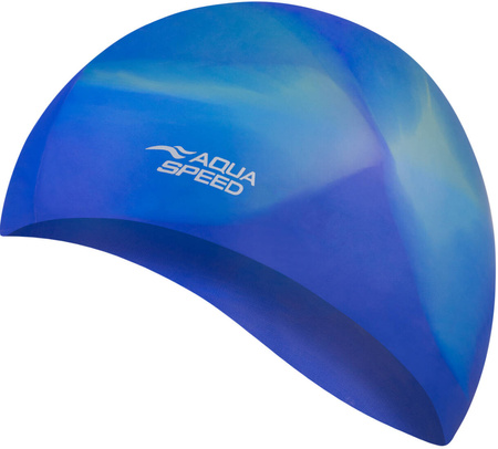 Multicolor silicone swim cap Aqua Speed Bunt 57