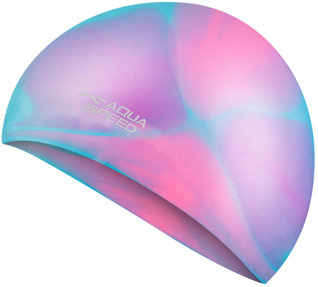 Multicolor silicone swim cap Aqua Speed Bunt 36