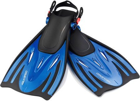 Adjustable snorkel fins Aqua Speed Wombat 11 - blue 