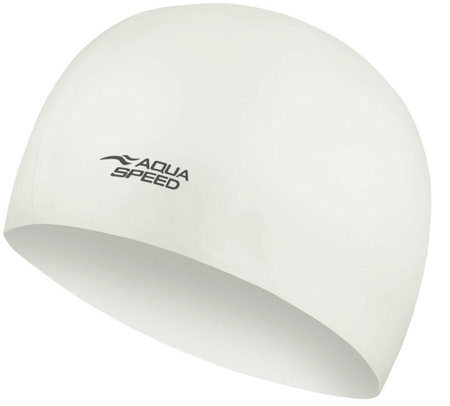 Swim cap Aqua Speed Mega 5 - white