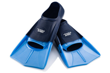 Short Training Swim Fins Aqua Speed 02 - blue 