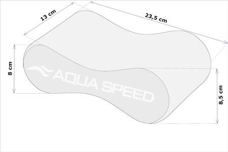 Deska do pływania Aqua Speed ÓSEMKA 4 SWIRL 10 - niebieska