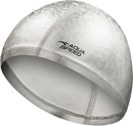 Polyurethane-coated swimming cap Aqua Speed Flux 26 - silver 