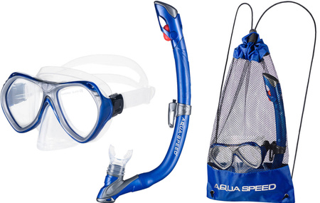 Junior snorkeling set AURA + EVO + MESH BAG 11