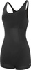 One-piece swimming costume with leg Aqua Speed Rita 01 - black