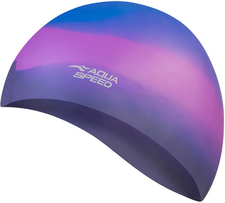 Multicolor silicone swim cap Aqua Speed Bunt 71