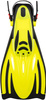 Adjustable snorkel fins Aqua Speed Wombat 18 - yellow