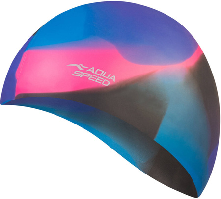 Multicolor silicone swim cap Aqua Speed Bunt 80