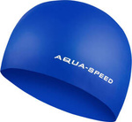 Startowy czepek pływacki z silikonu Aqua Speed 3D Cap 01 - niebieski