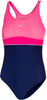 girls' swimsuit Emily 43 - navy blue and pink