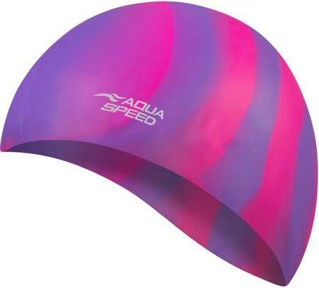 Multicolor silicone swim cap Aqua Speed Bunt 62 