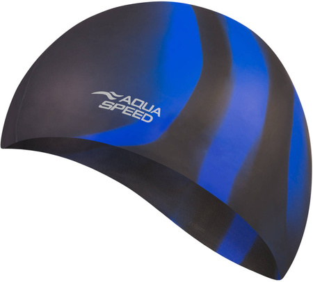 Multicolor silicone swim cap Aqua Speed Bunt 39