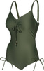 Adjustable one-piece swimsuit Aqua Speed Alexa 08 - khaki