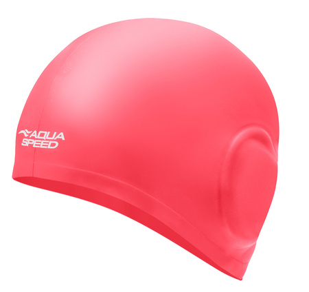 Big silicone swim cap Aqua Speed Ear Cap 27 - pink