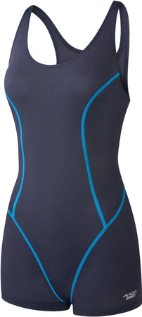 One-piece swimming costume with leg Aqua Speed Rita 49 - navy blue