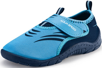 Buty do wody na rzep Aqua Speed 27E - niebieskie