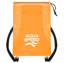 Pojemny worek na plecy Aqua Speed Mesh Backpack 75 - pomarańczowy 