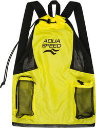 Pojemny worek - plecak na sprzęt pływacki Aqua Speed Gear Bag 18 - żółty 