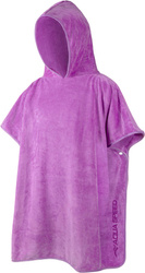 Ponczo - ręcznik z mikrofibry dla dzieci Aqua Speed 80 x 140 cm 09 - fioletowe