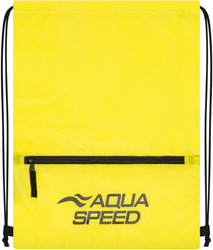 Worek na basen z zapinaną kieszenią Aqua Speed Gear Sack Zip 18 - żółty 