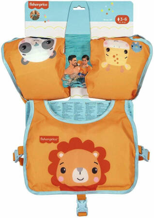 Kamizelka piankowa do pływania dla dzieci Fisher-Price Swim Pal - pomarańczowa 