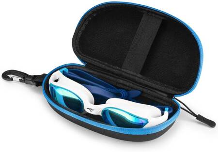 Lustrzane okulary pływackie Aqua Speed Vortex Mirror + Etui 51 - białe