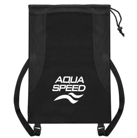 Pojemny worek na plecy Aqua Speed Mesh Backpack 07 - czarny 