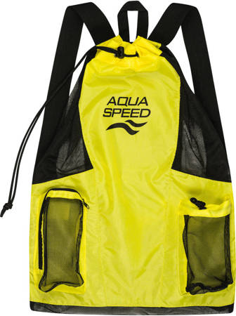 Pojemny worek - plecak na sprzęt pływacki Aqua Speed Gear Bag 18 - żółty 