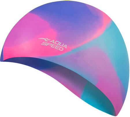 Silikonowy czepek pływacki Aqua Speed Bunt 45 - kolorowy